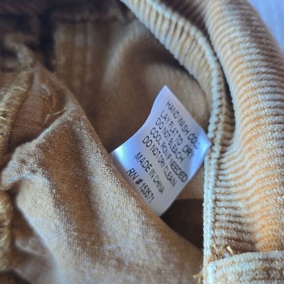 Oli & Hali -1901 NWT Tan Corduroy Mini Skirt Cargo Pockets Elastic Waist Small - Picture 6 of 8